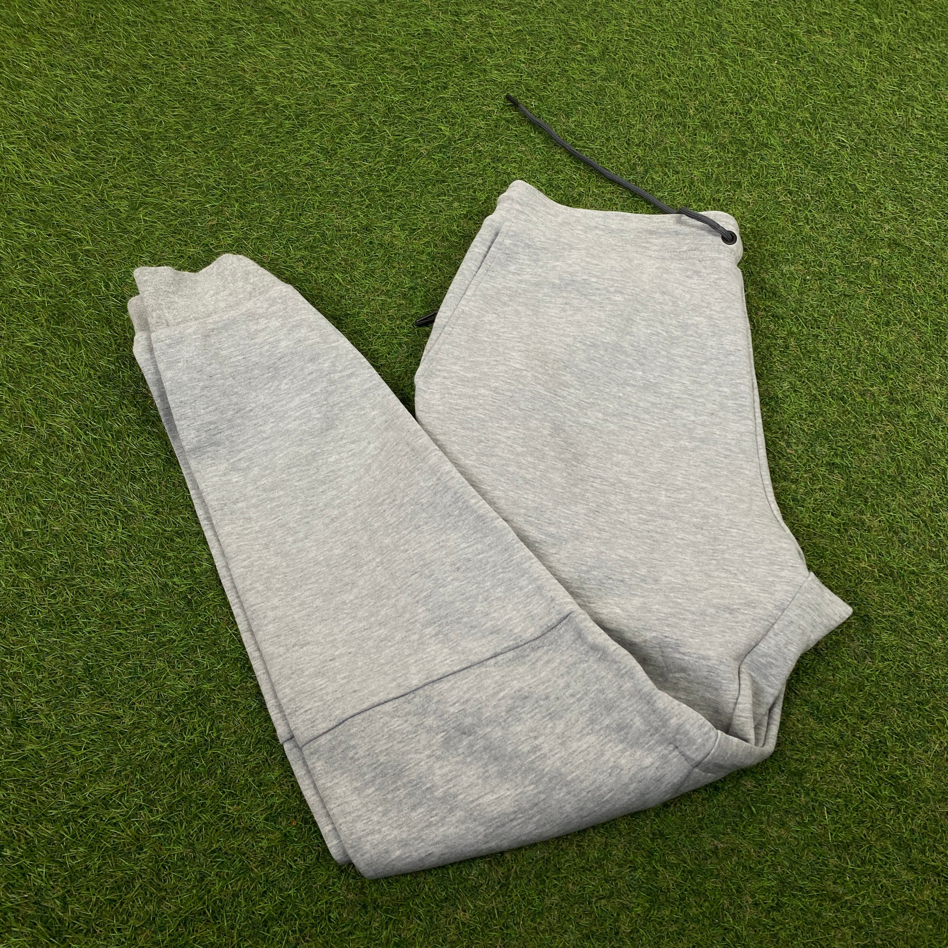 00s Nike Tech Fleece Cotton Joggers Grey Medium