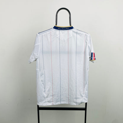 00s Adidas France Football Shirt T-Shirt White Small