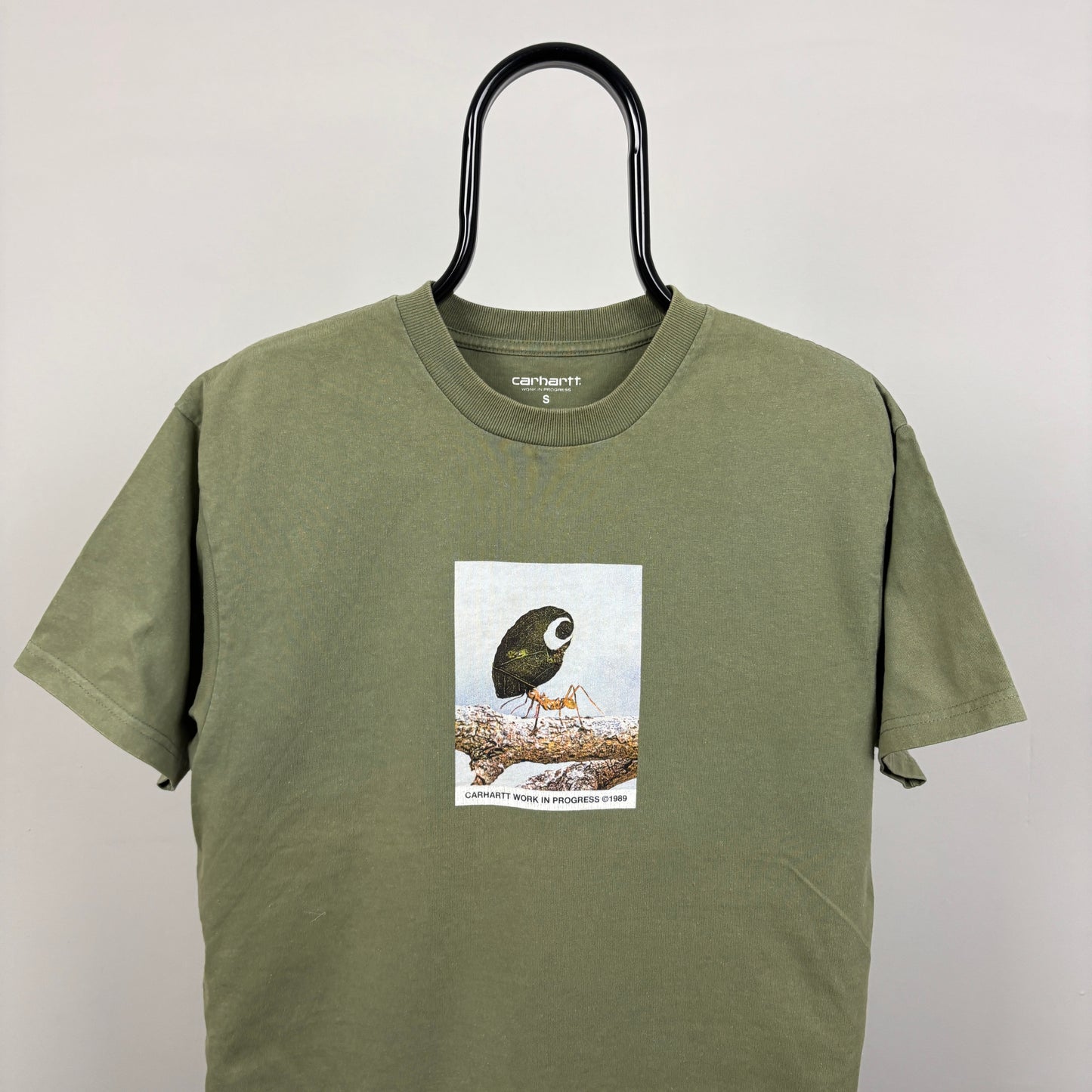 00s Carhartt Leaf T-Shirt Green Small