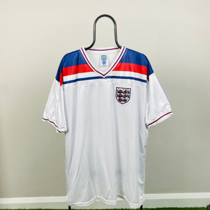 00s England Football Shirt T-Shirt White XXL