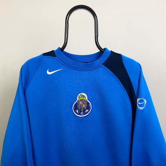 00s Nike Porto T90 Sweatshirt Blue Medium