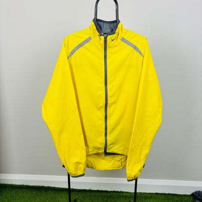 00s Nike Reflective Windbreaker Jacket Yellow XL