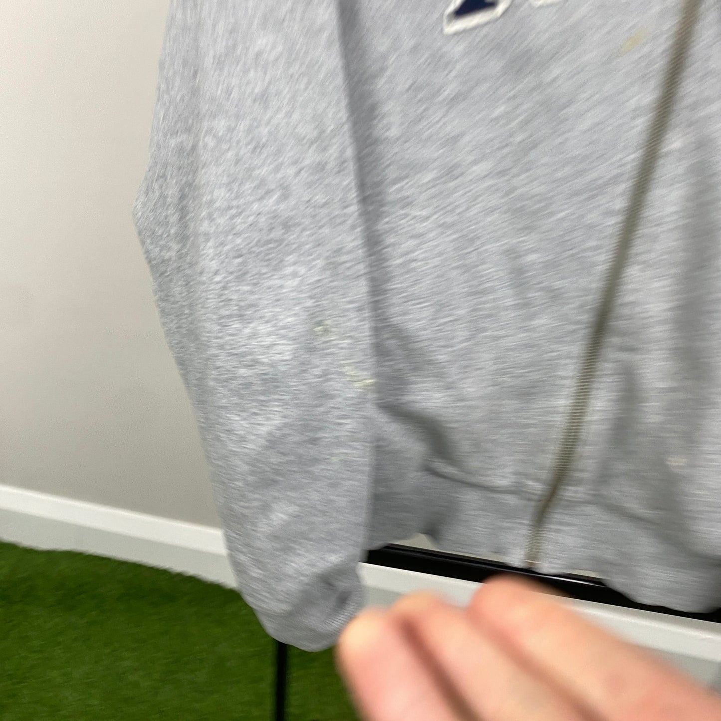 00s Nike Zip Up Hoodie Grey Large