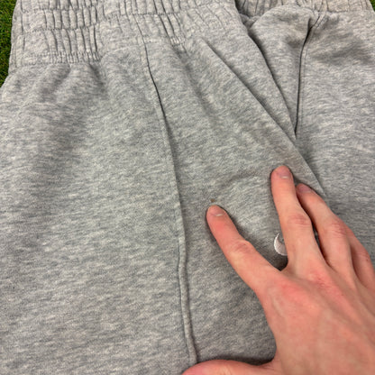 00s Nike Wide Leg Cotton Joggers Grey Medium