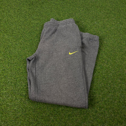 00s Nike Wide Leg Cotton Joggers Grey Small