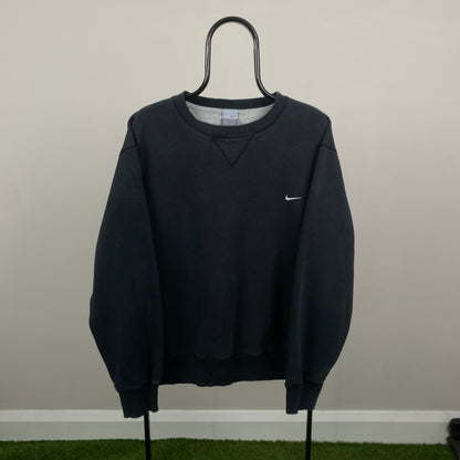 00s Nike Heavyweight Sweatshirt Black Large