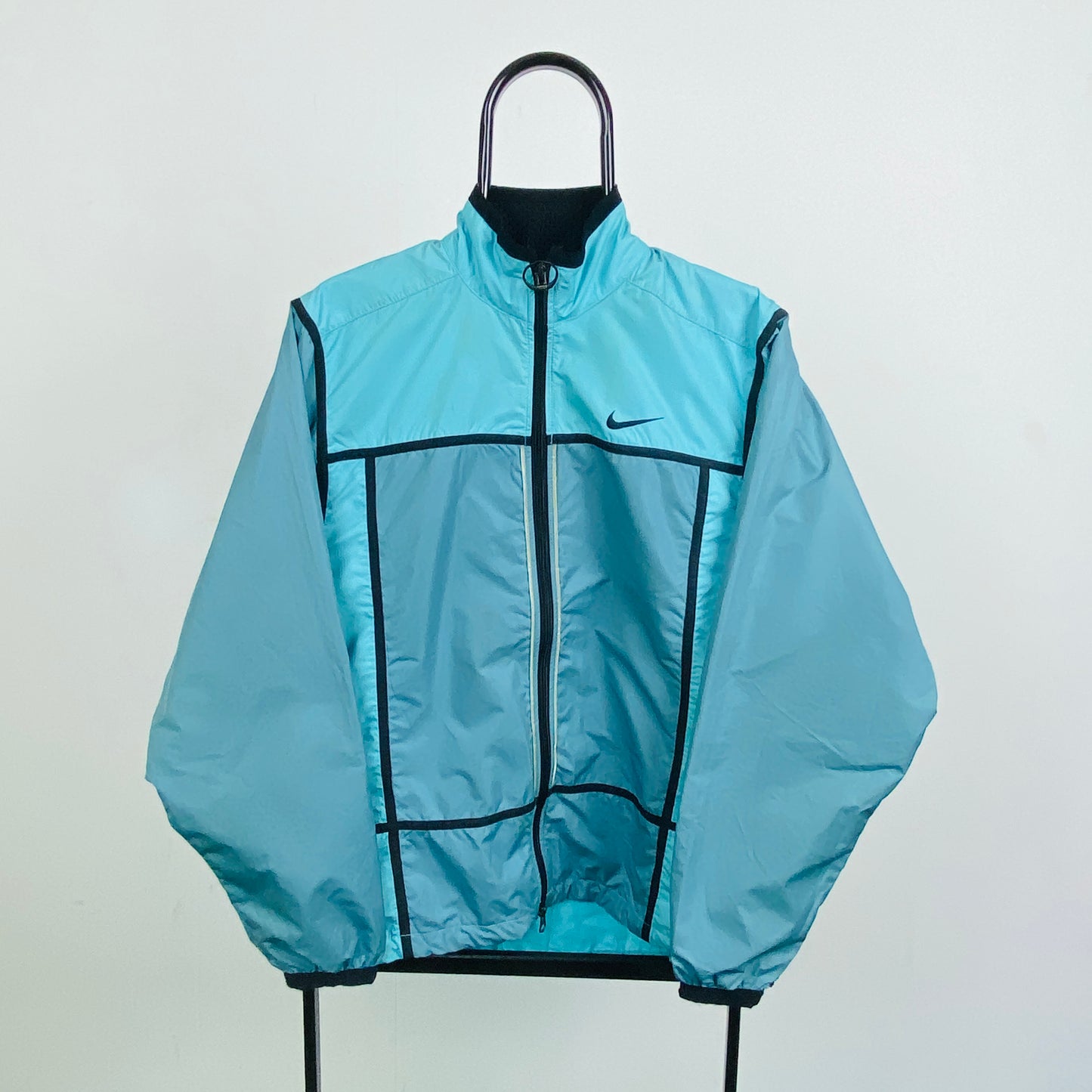 90s Nike Clima-Fit Windbreaker Jacket Blue Medium