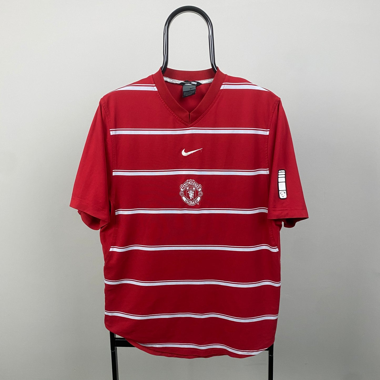 00s Nike Manchester United Football Shirt T-Shirt Red Small