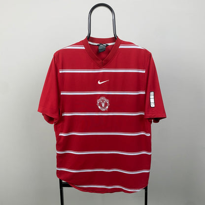 00s Nike Manchester United Football Shirt T-Shirt Red Small