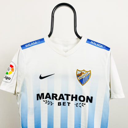 00s Nike Malaga Football Shirt T-Shirt White Medium