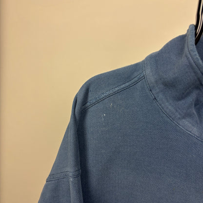 90s Nike Challenge Court 1/4 Zip Sweatshirt Blue XL