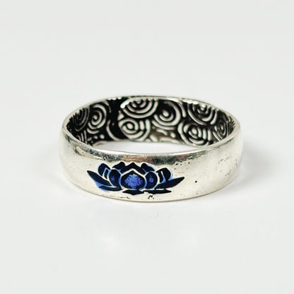 Vintage Lotus Ring Adjustable