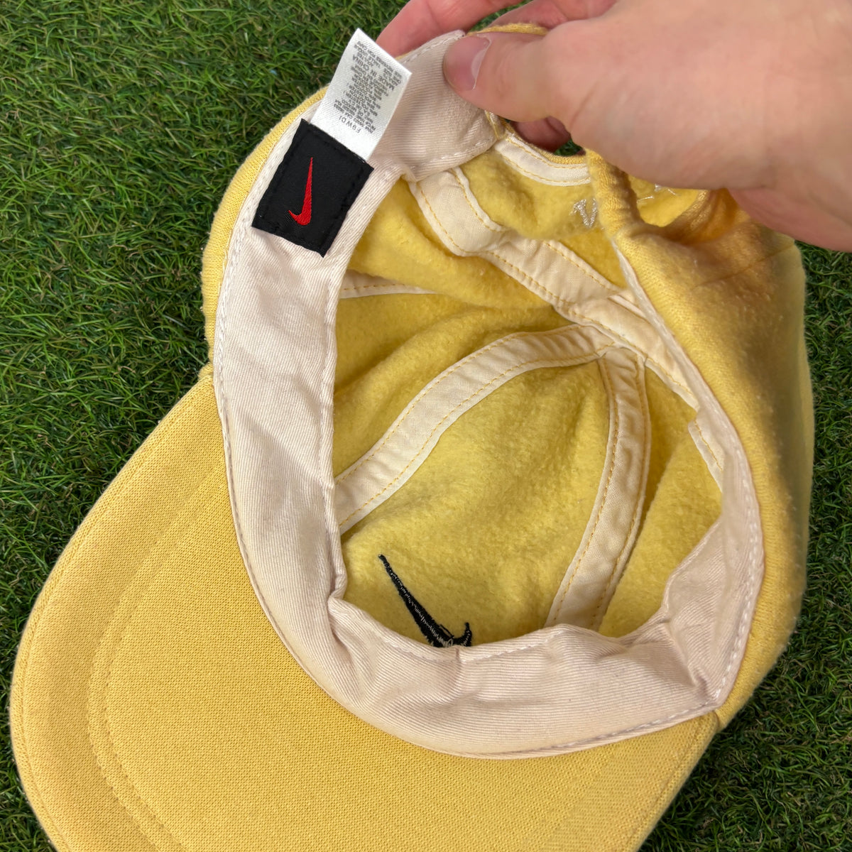 90s Nike Adjustable Strap Hat Yellow