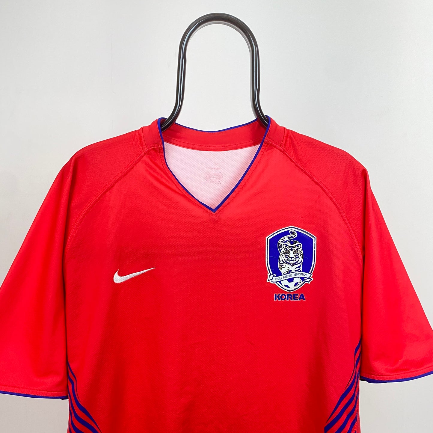 90s Nike South Korea Football Shirt T-Shirt Red XXL