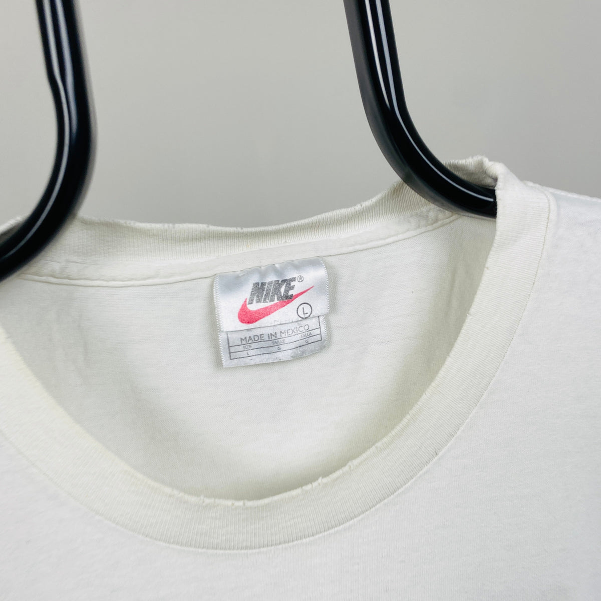 90s Nike Swoosh T-Shirt White Large