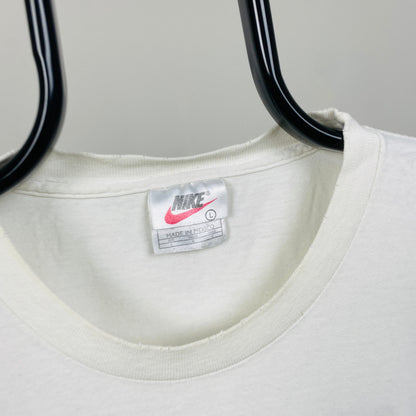90s Nike Swoosh T-Shirt White Large