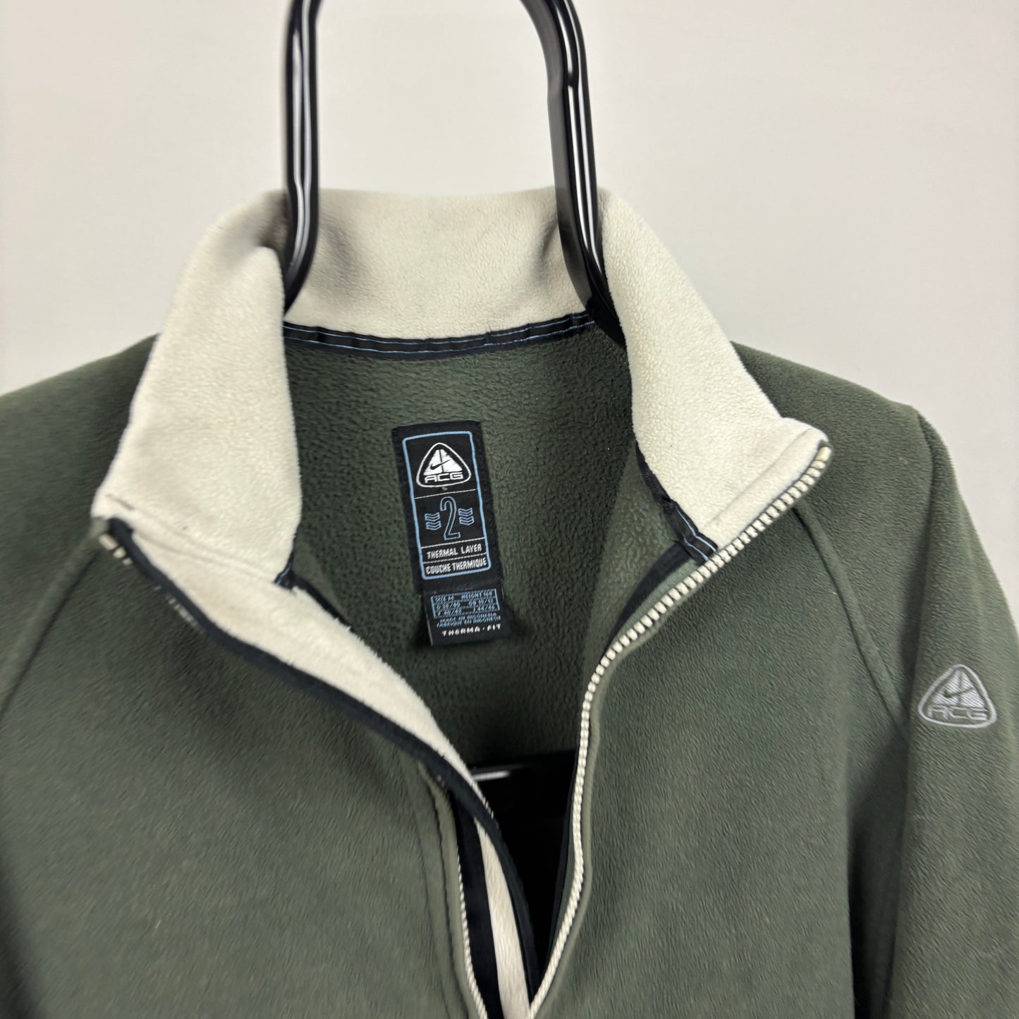 00s Nike ACG Fleece Sweatshirt Green Women’s Medium