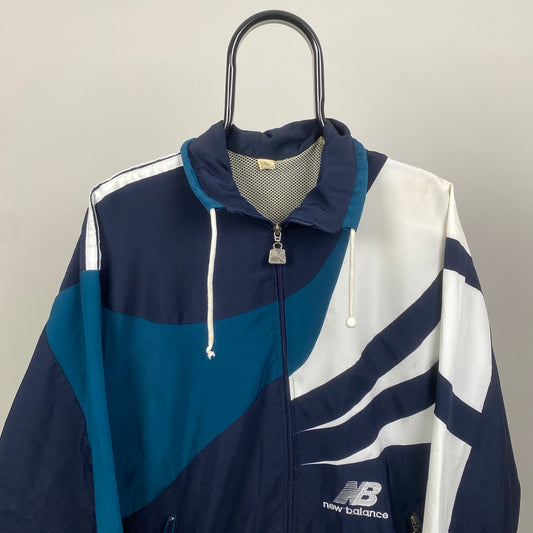 00s New Balance Windbreaker Jacket Blue Small