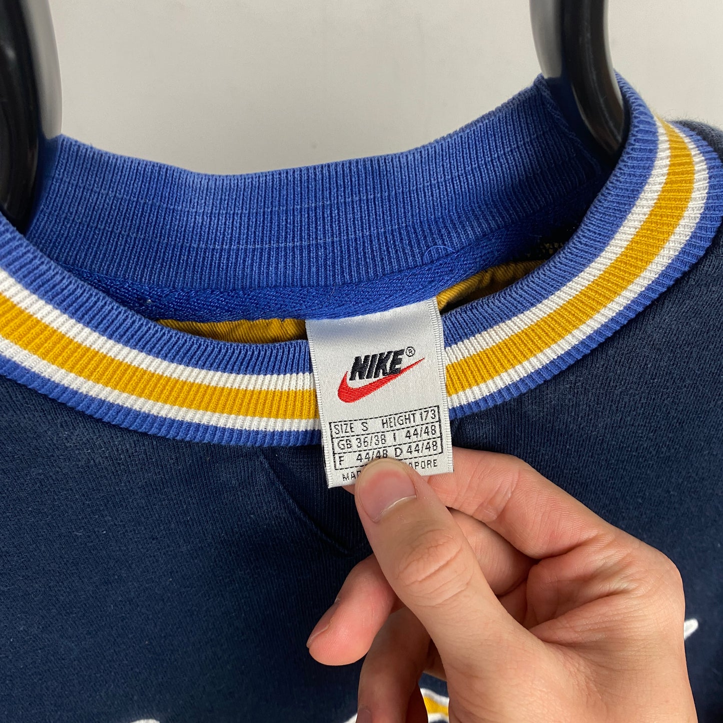 90s Nike Sweatshirt Blue Small