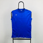 90s Adidas Ventex Vest T-Shirt Blue Medium