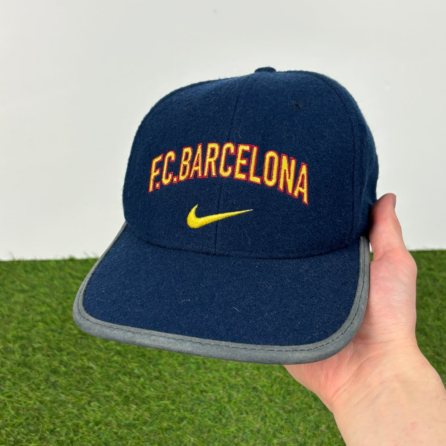 90s Nike Barcelona Wool Hat Blue