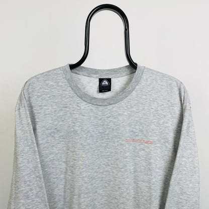 00s Nike ACG Long Sleeve T-Shirt Grey Large