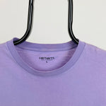 Retro Carhartt Pocket T-Shirt Purple Large