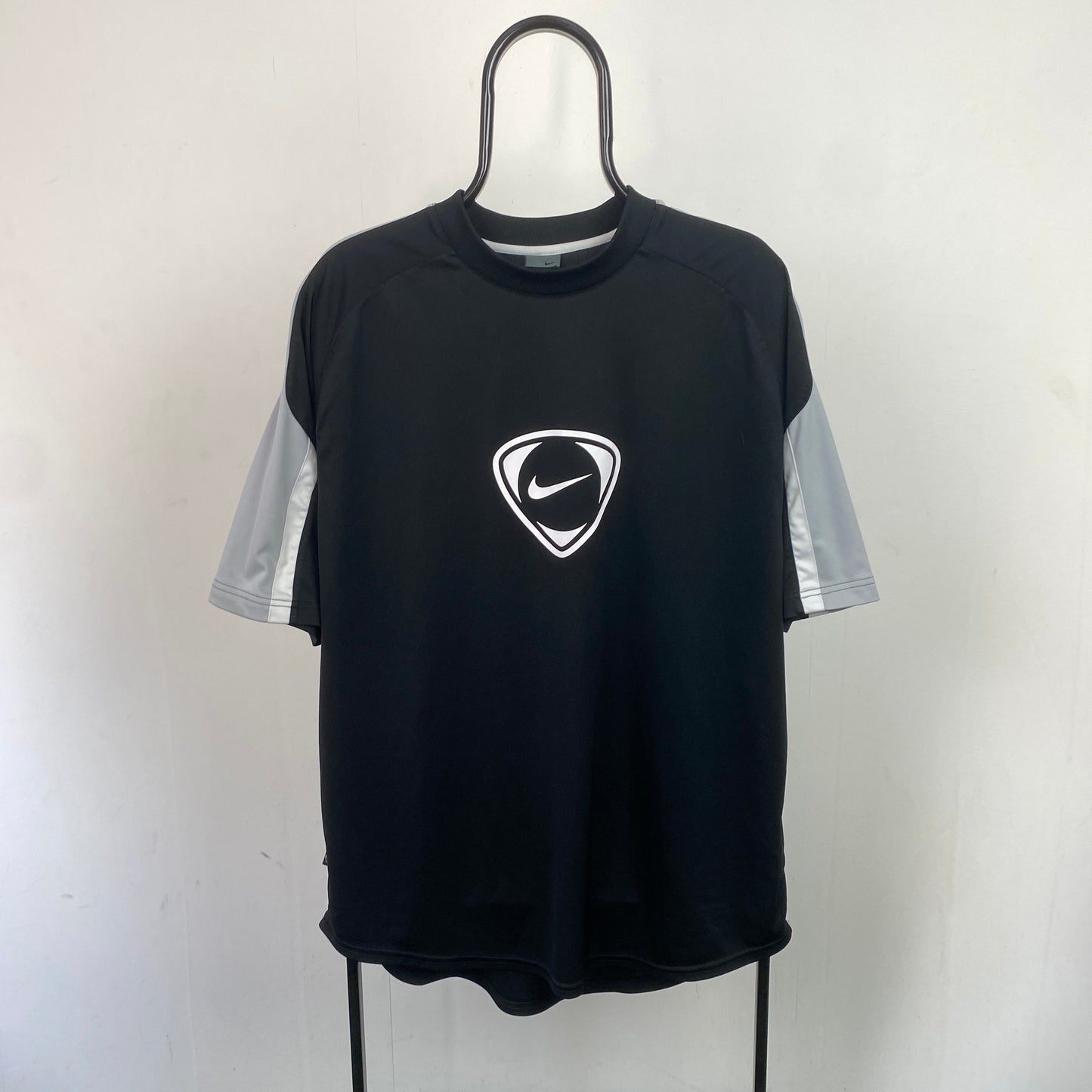 00s Nike Football Shirt T-Shirt Black XL