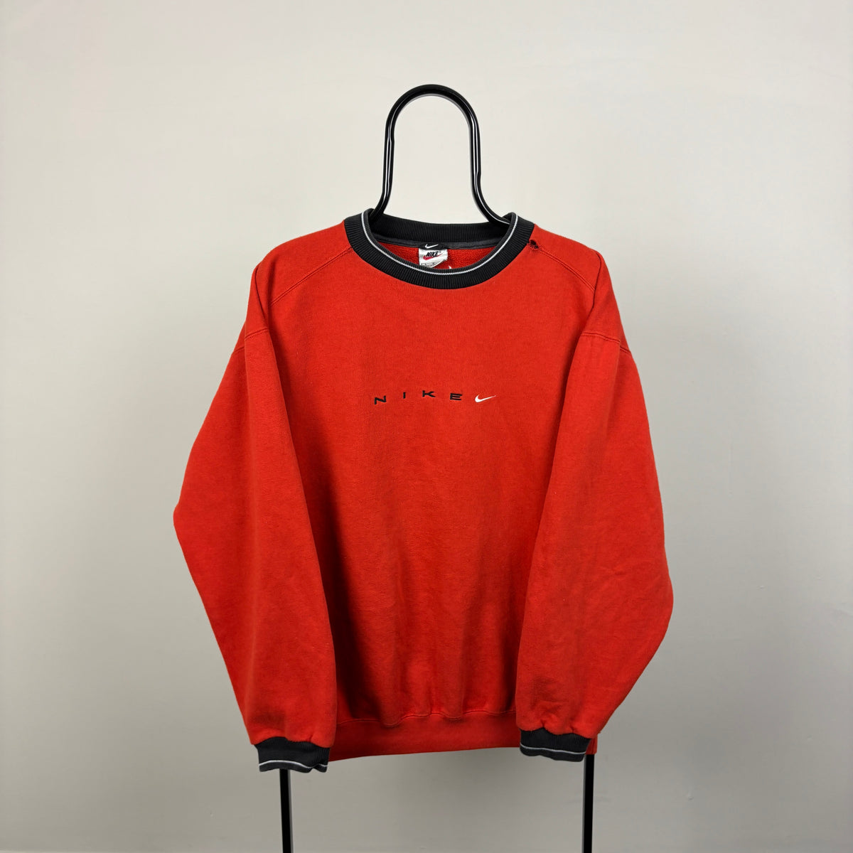90s Nike Sweatshirt Orange Large