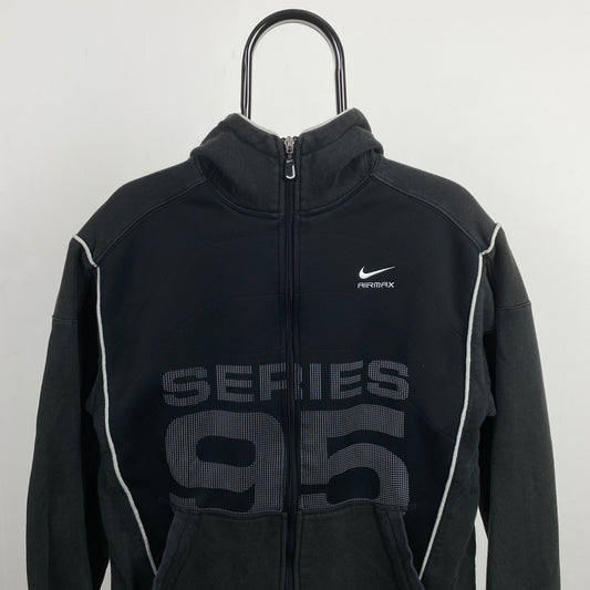 00s Nike Air Max Piping Hoodie Black Small