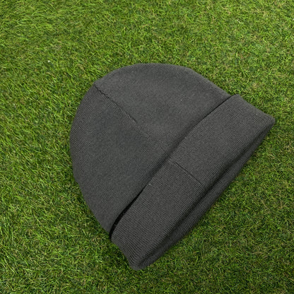 00s Nike Reversible Beanie Hat Black Grey