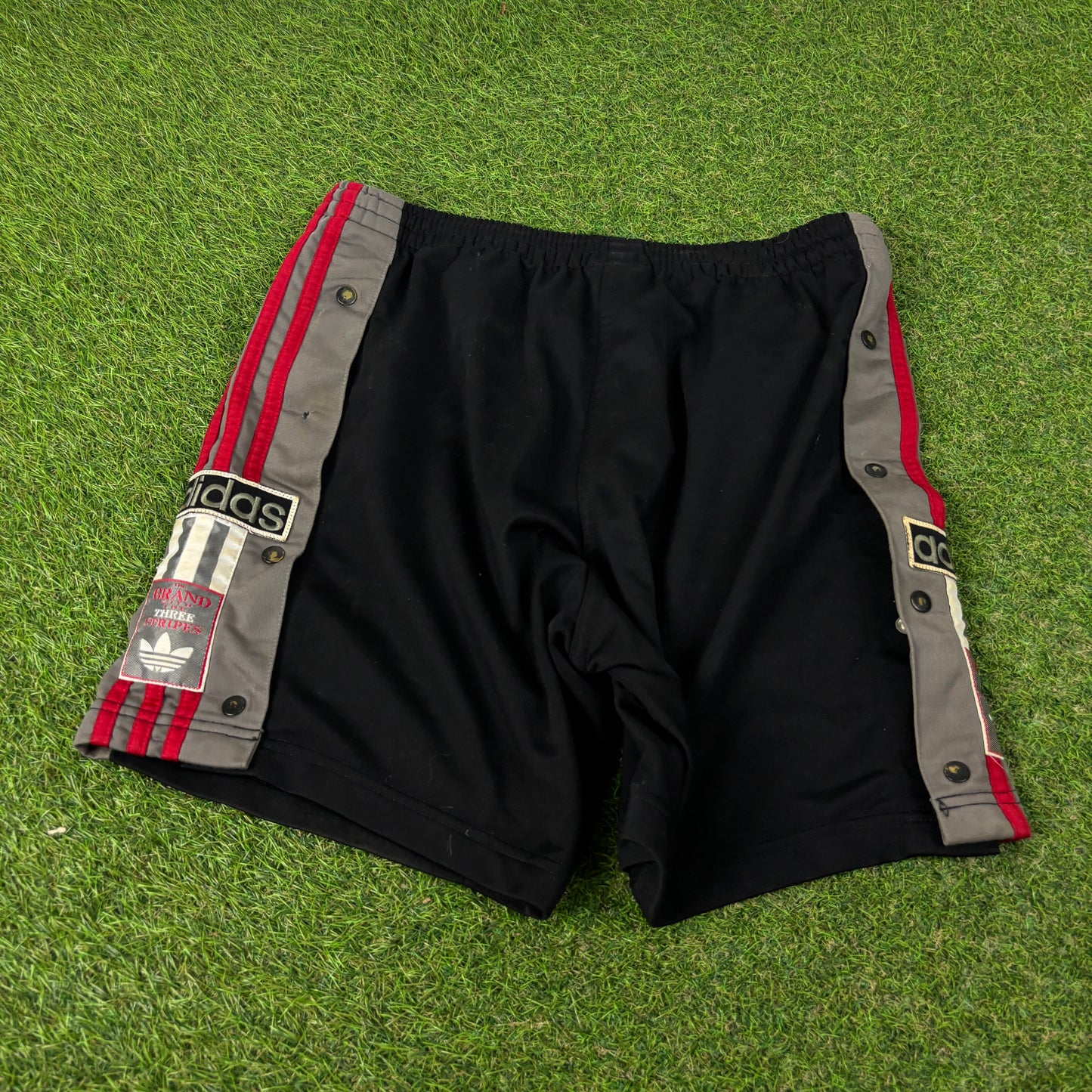 90s Adidas Popper Shorts Black Small
