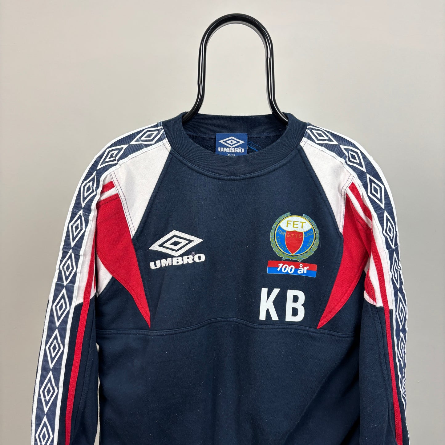 00s Umbro FET Norway Sweatshirt Blue XS
