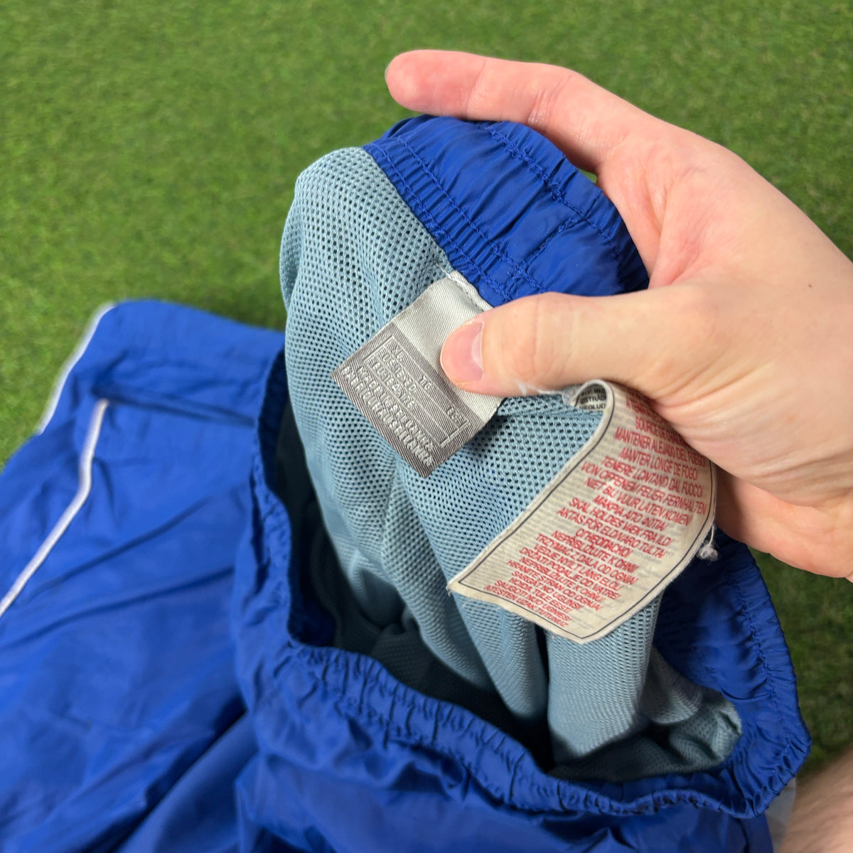00s Nike Piping Joggers Blue Small
