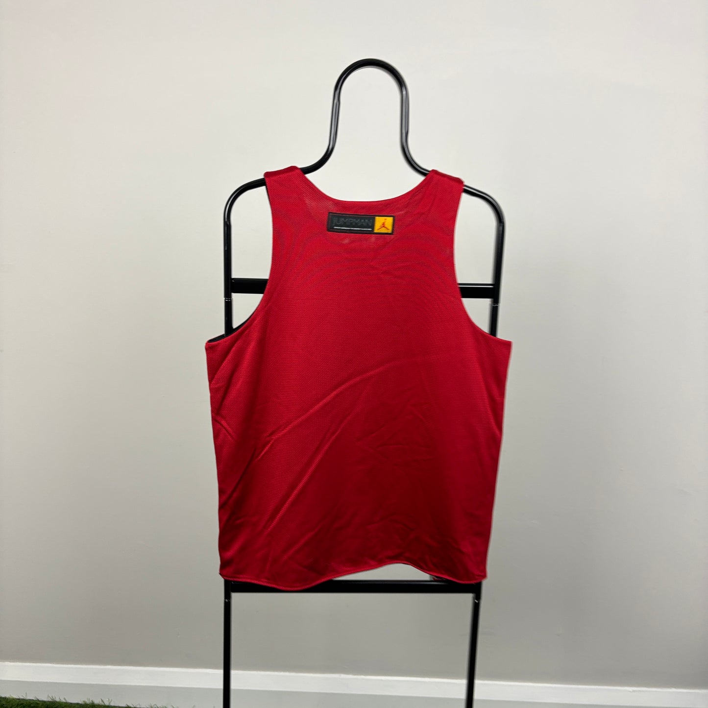 90s Nike Jordan Reversible Vest T-Shirt Red Black Small