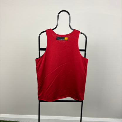 90s Nike Jordan Reversible Vest T-Shirt Red Black Small