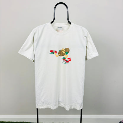 00s Nike Running Nut T-Shirt White Large