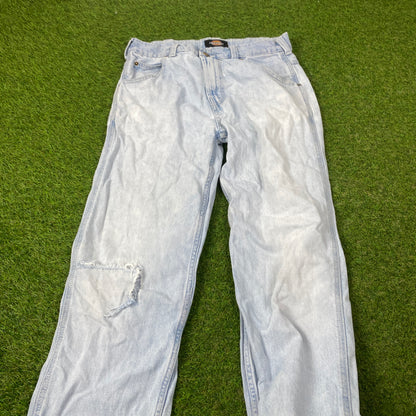 00s Dickies Denim Jeans Joggers Blue Medium 30x32