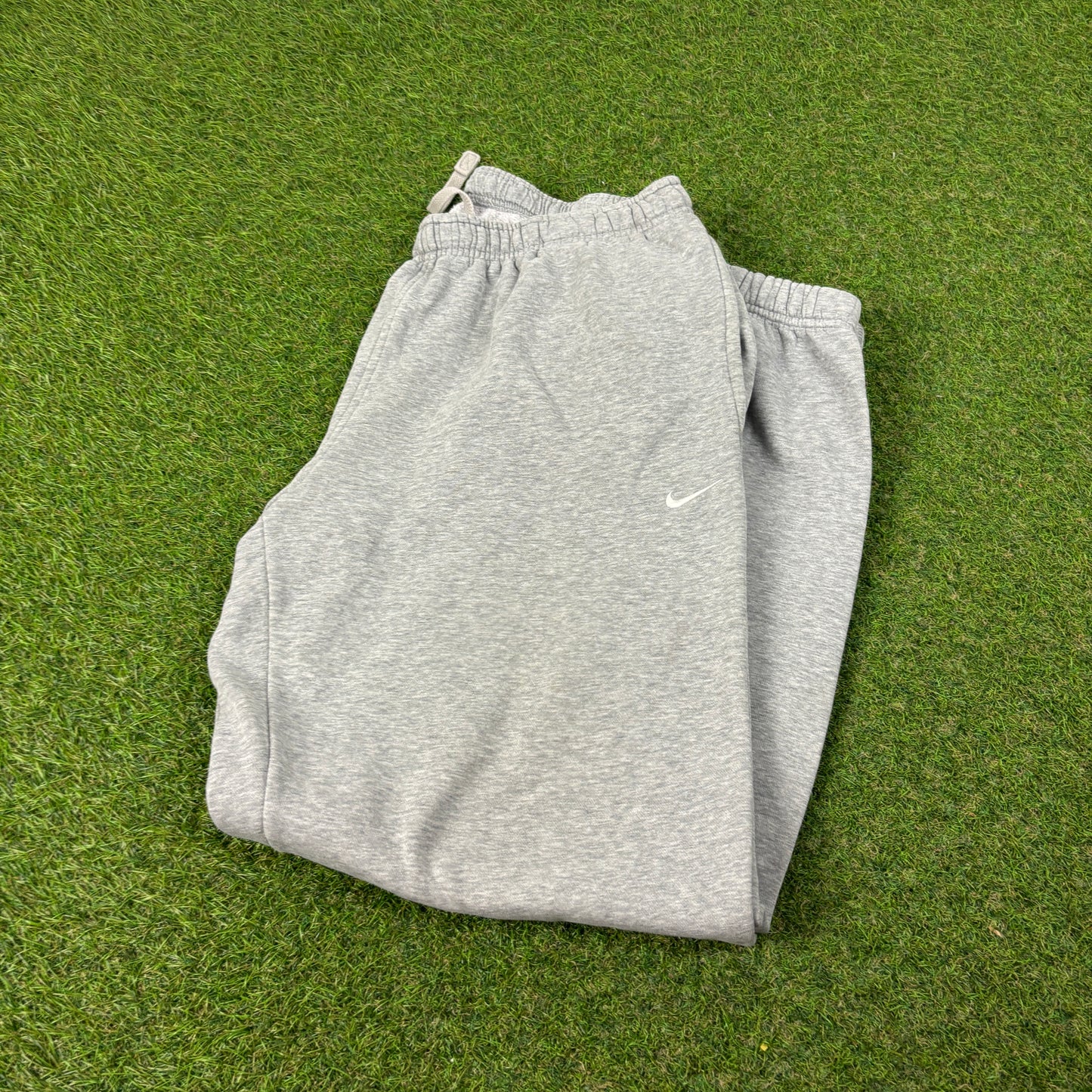 00s Nike Wide Leg Cotton Joggers Grey Large
