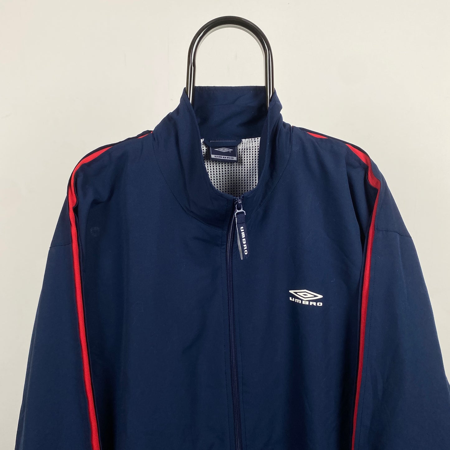 Retro Umbro Windbreaker Jacket Blue XL