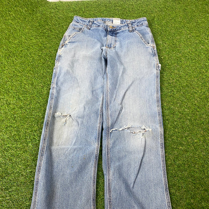 00s Carhartt Carpenter Jeans Joggers Blue Small