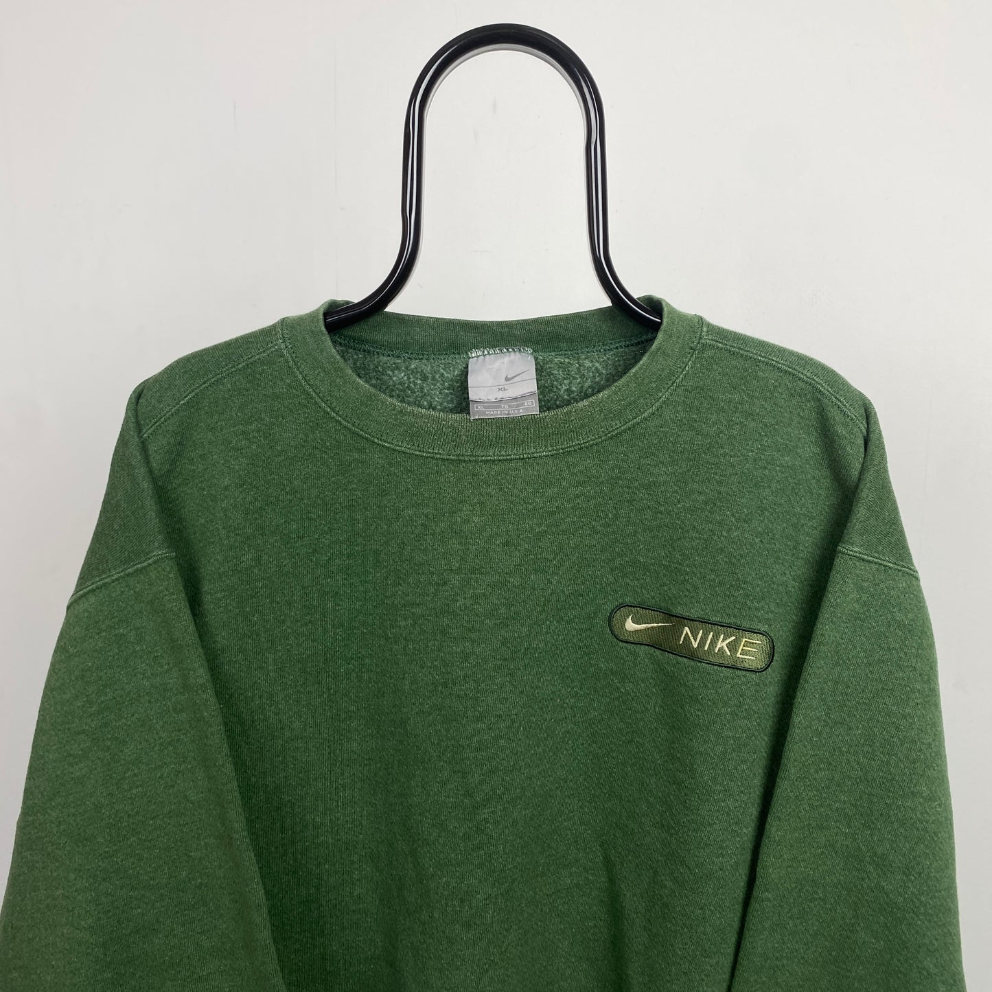 00s Nike Heavyweight Sweatshirt Green XL