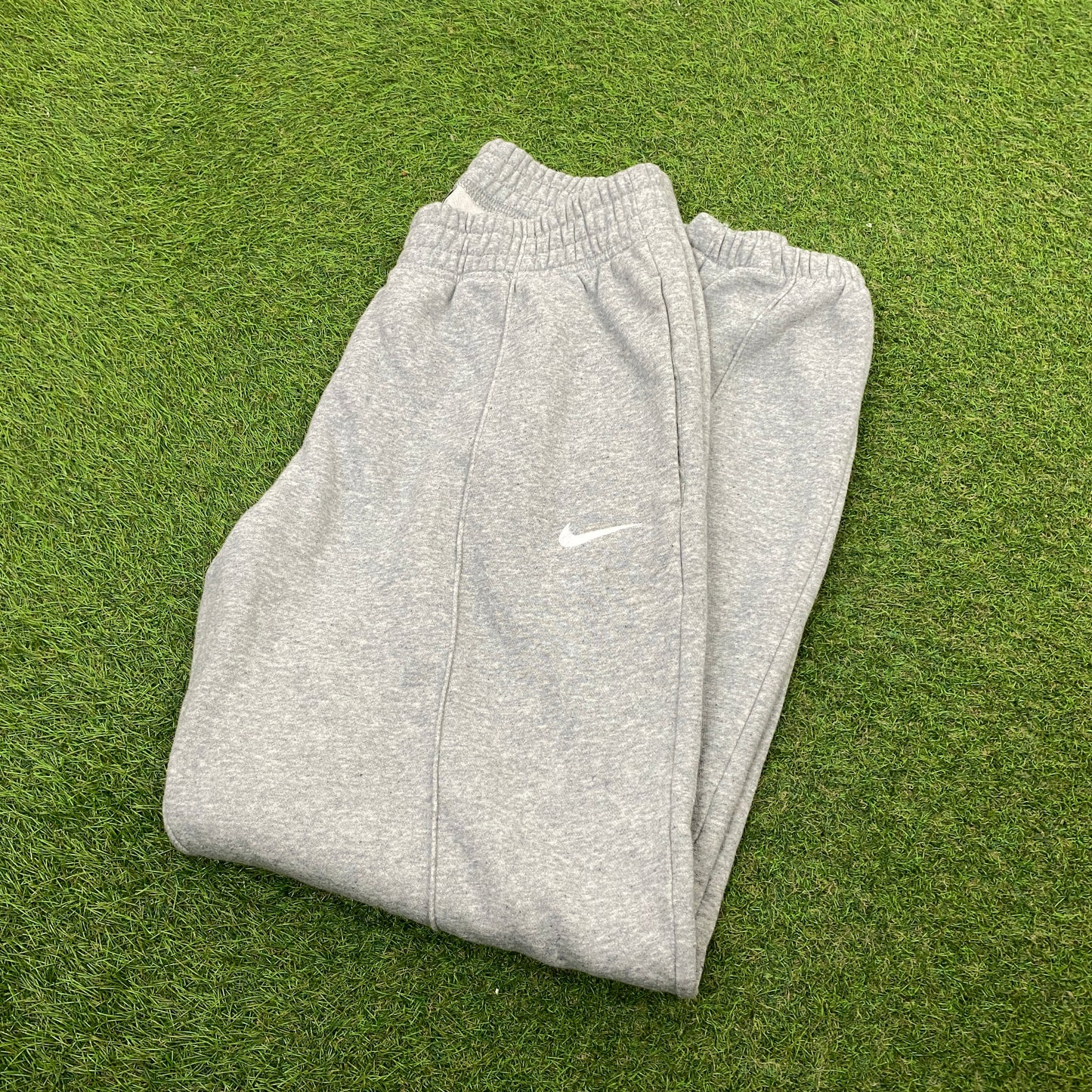 00s Nike Wide Leg Cotton Joggers Grey Small