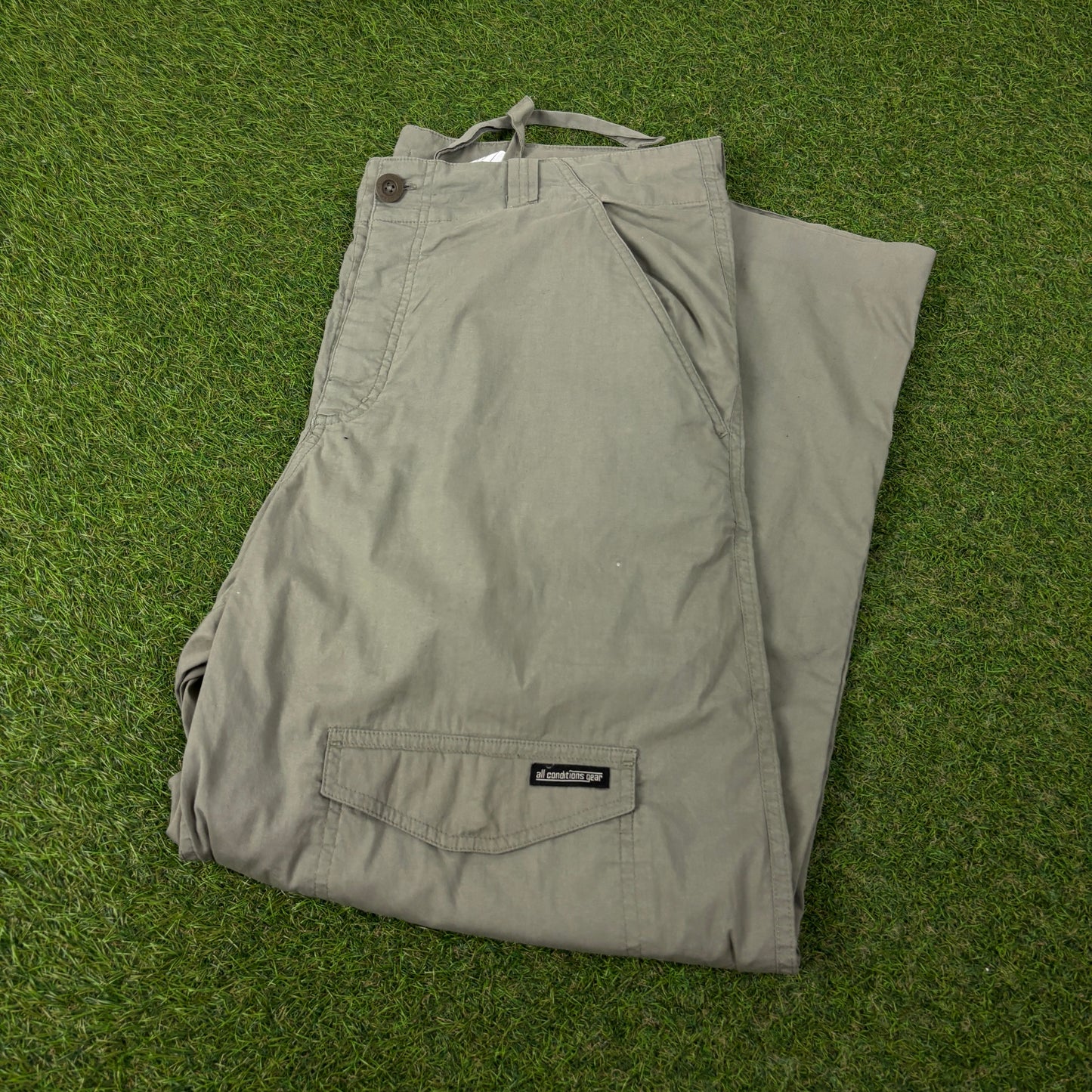 00s Nike ACG Cargo Joggers Green Large