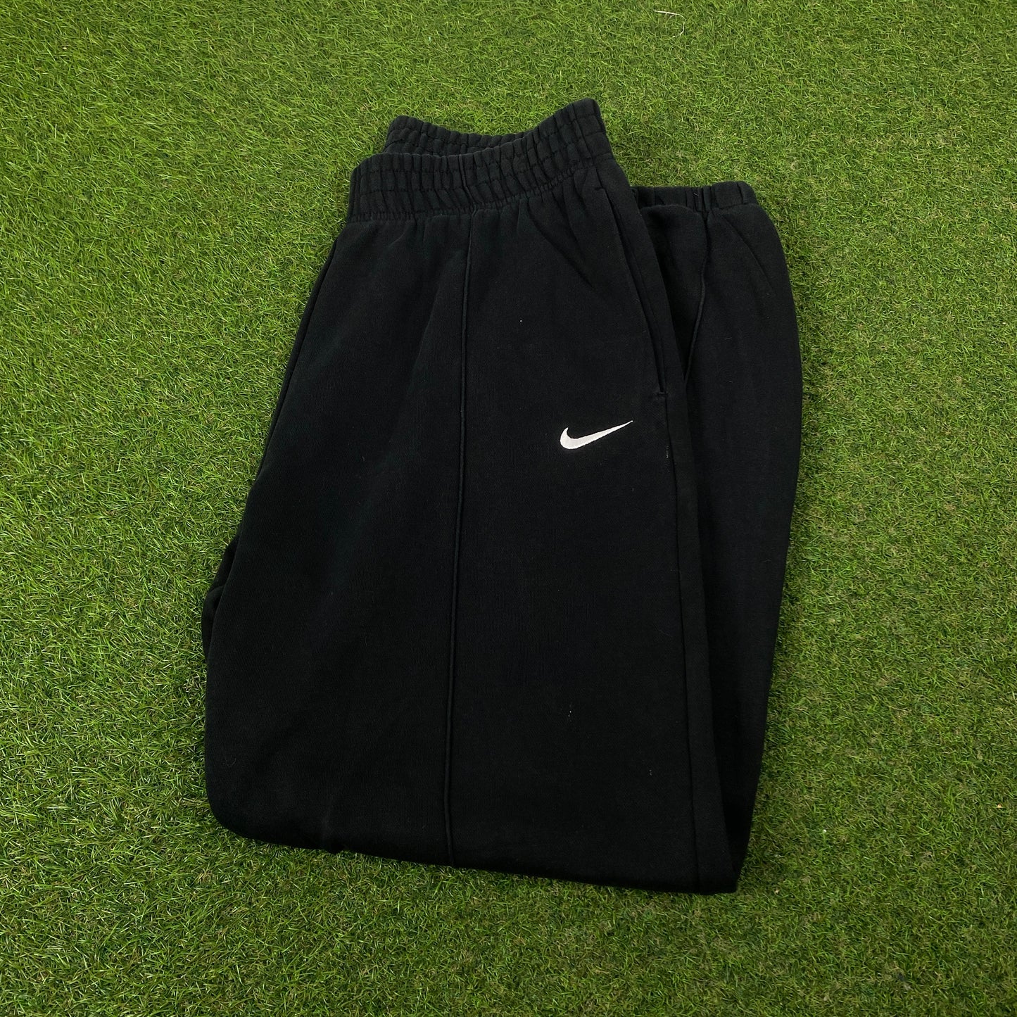 00s Nike Wide Leg Cotton Joggers Black Large