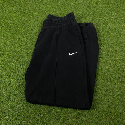 00s Nike Wide Leg Cotton Joggers Black Large