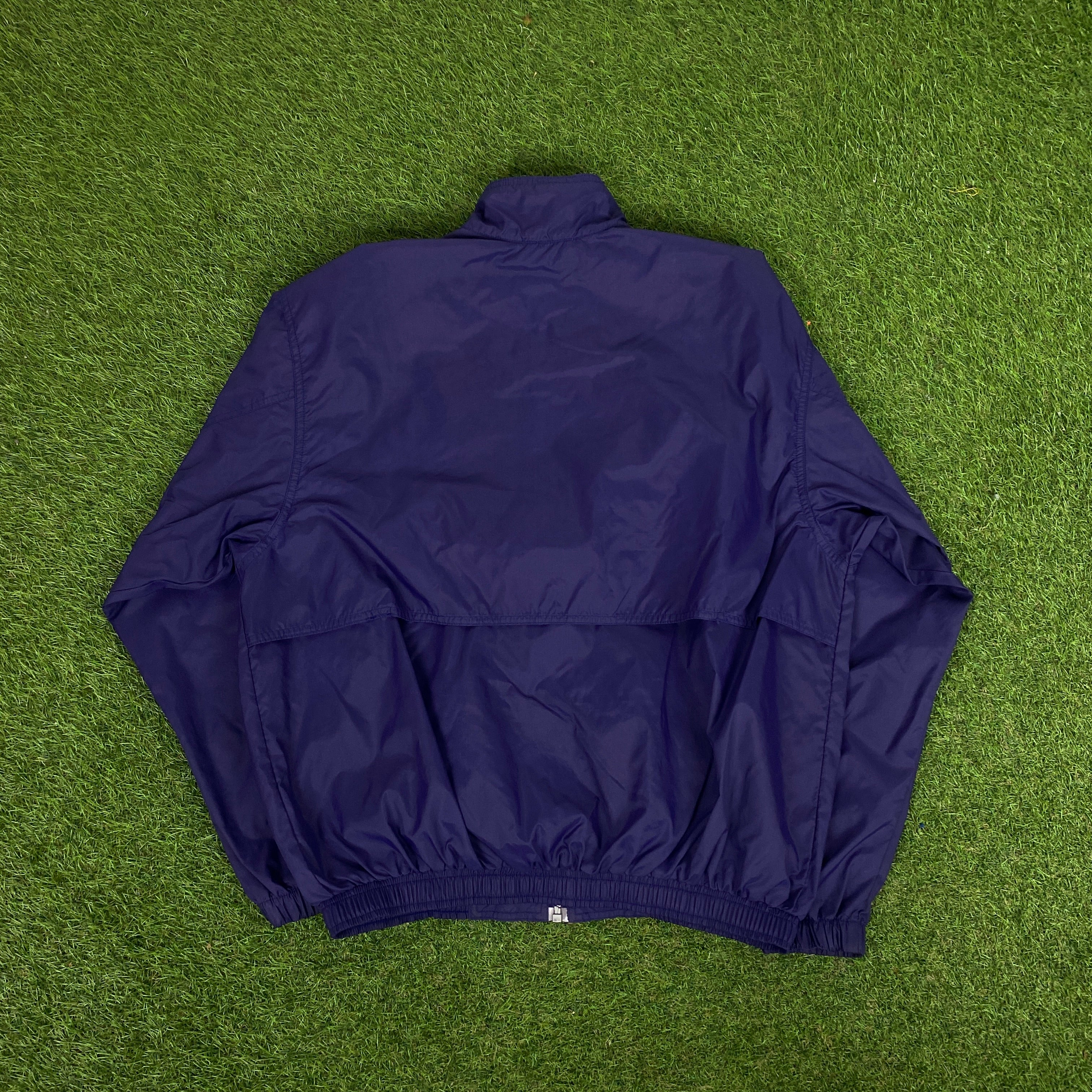 90s Nike Windbreaker Jacket + Joggers Set Purple Medium