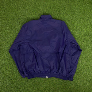 90s Nike Windbreaker Jacket + Joggers Set Purple Medium