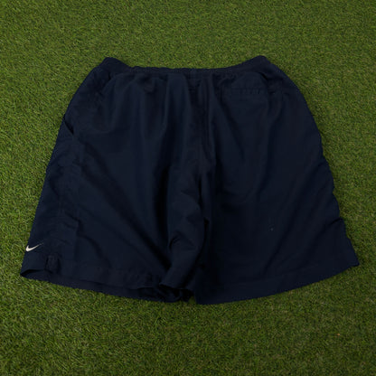 00s Nike Court Tennis Shorts Blue Large
