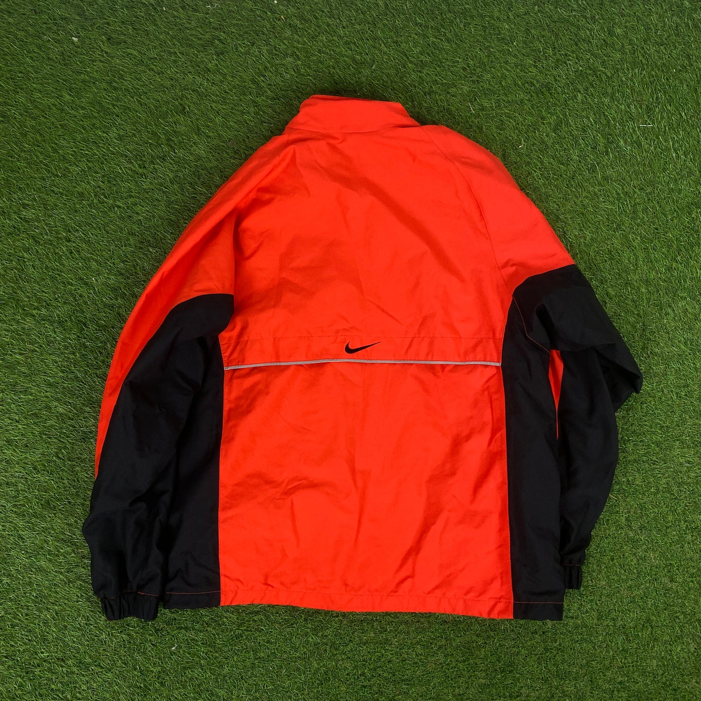 00s Nike Storm-Fit Waterproof Windbreaker Jacket + Joggers Set Orange Small